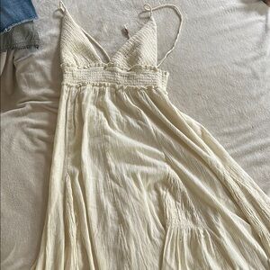 Freepeople ivory maxi dress